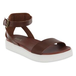 MIA Brown Sandals with White Sole